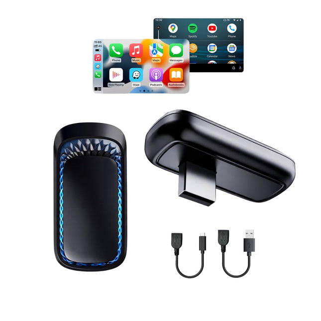 RGB 2 in 1 Wireless Carplay & Android Auto Adapter