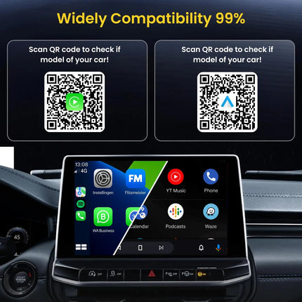 RGB 2 in 1 Wireless Carplay & Android Auto Adapter