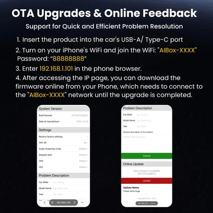 RGB 2 in 1 Wireless Carplay & Android Auto Adapter