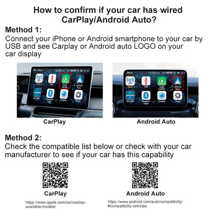 Ultra-Compact CarPlay & Android Auto Wireless Activator for wired Cars (USB-C/A)