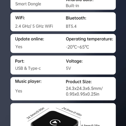 2-in-1 Wireless CarPlay & Android Auto Dongle, 2026 Smart AI Chip, Plug & Play