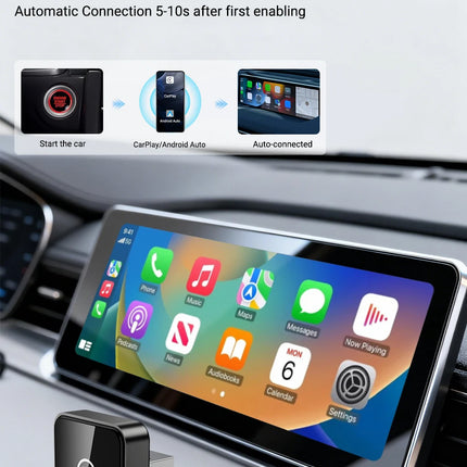 2-in-1 Wireless CarPlay & Android Auto Dongle, 2026 Smart AI Chip, Plug & Play