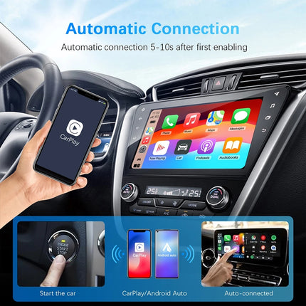 Wired to Wireless CarPlay & Android Adapter, 5.8GHz WiFi, Fast Connection